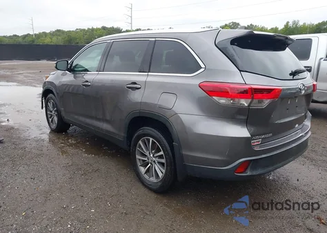 2019 Toyota Highlander Xle from USA, damaged, VIN 5TDJZRFH6KS625384